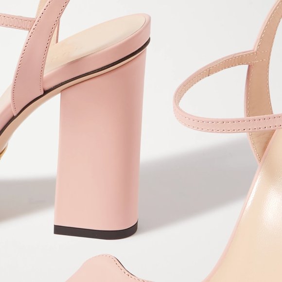 Gucci GG Marmont Block Heel Sandal in Perfect Pink NEW IN BOX - Picture 7 of 9